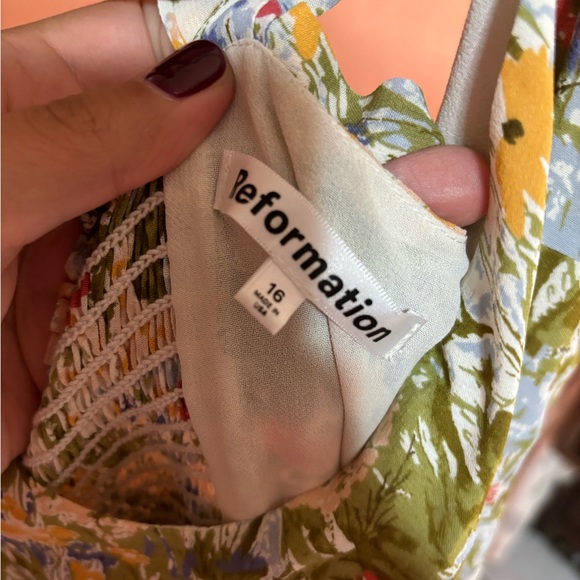 Reformation Nadira Dress Size 16 - Picture 3 of 8